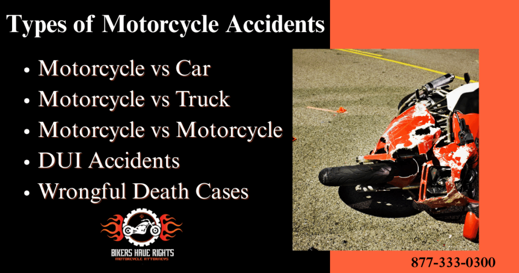 types of motorcycle accidents