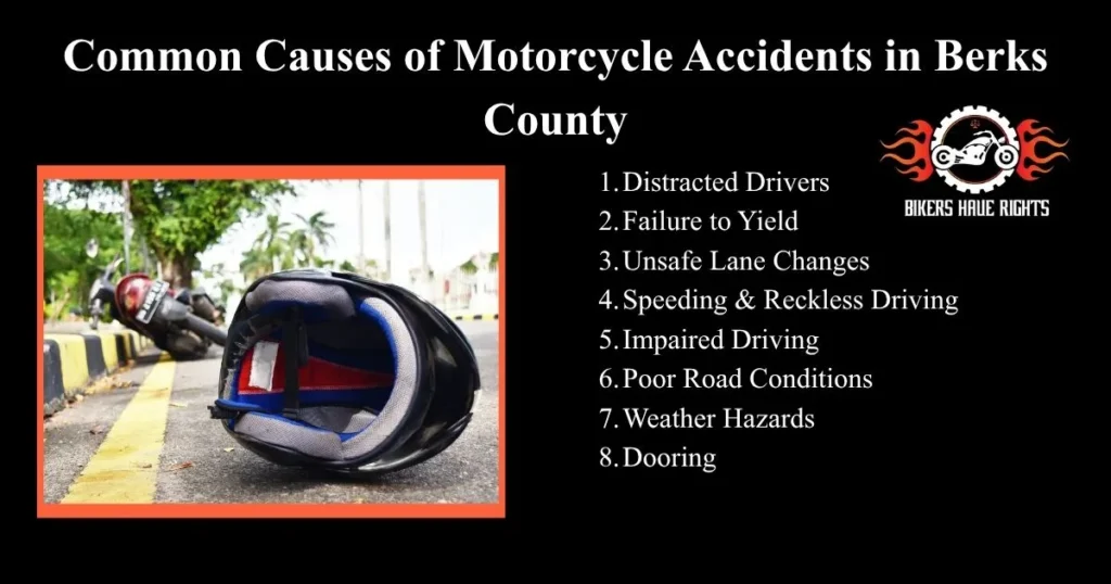berks county motorcycle accident infographic
