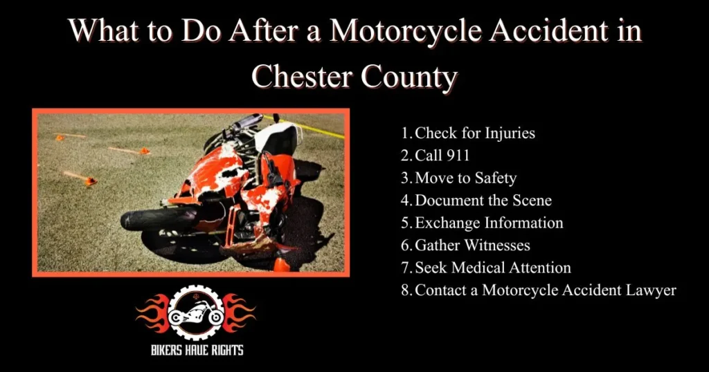 chester county motorcycle accident infographic
