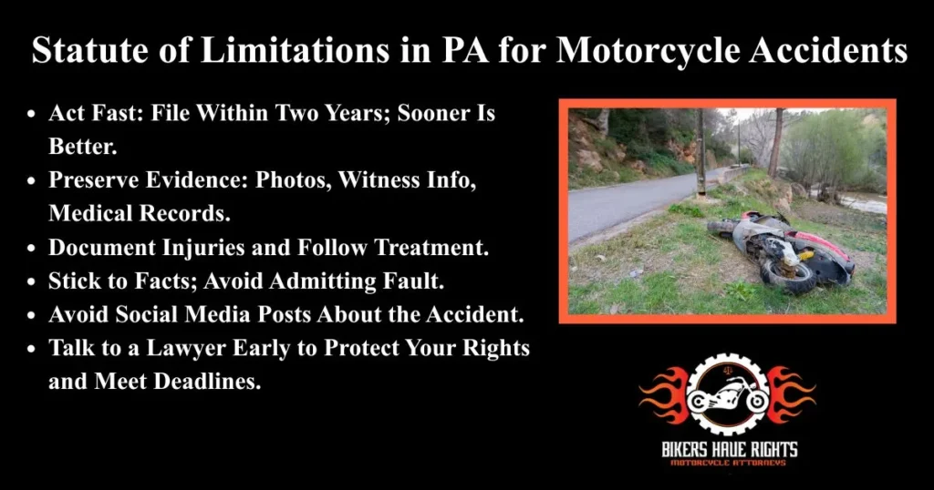 philadelphia motorcycle accident infographic